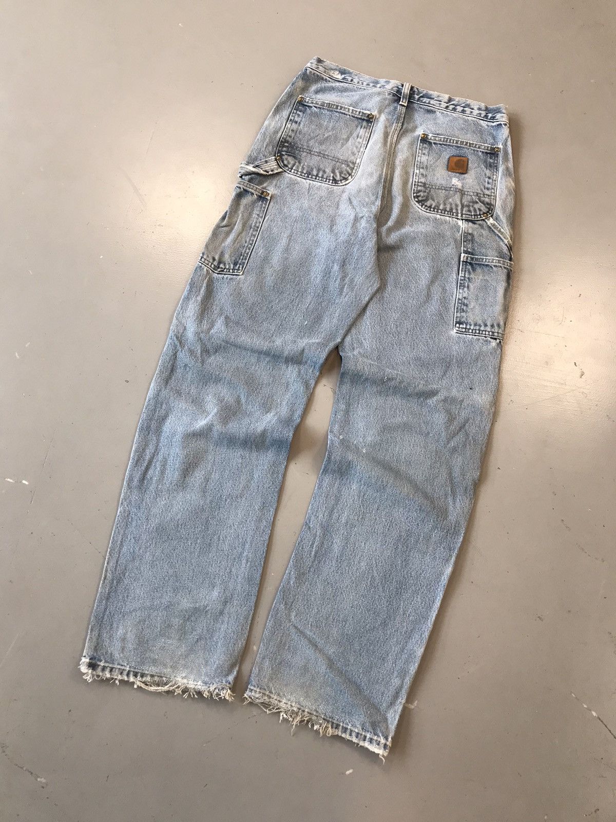 Carhartt × Designer × Vintage Vintage Carhartt B73 DST double knee carpenter denim Size US 30 / EU 46 - 7 Thumbnail