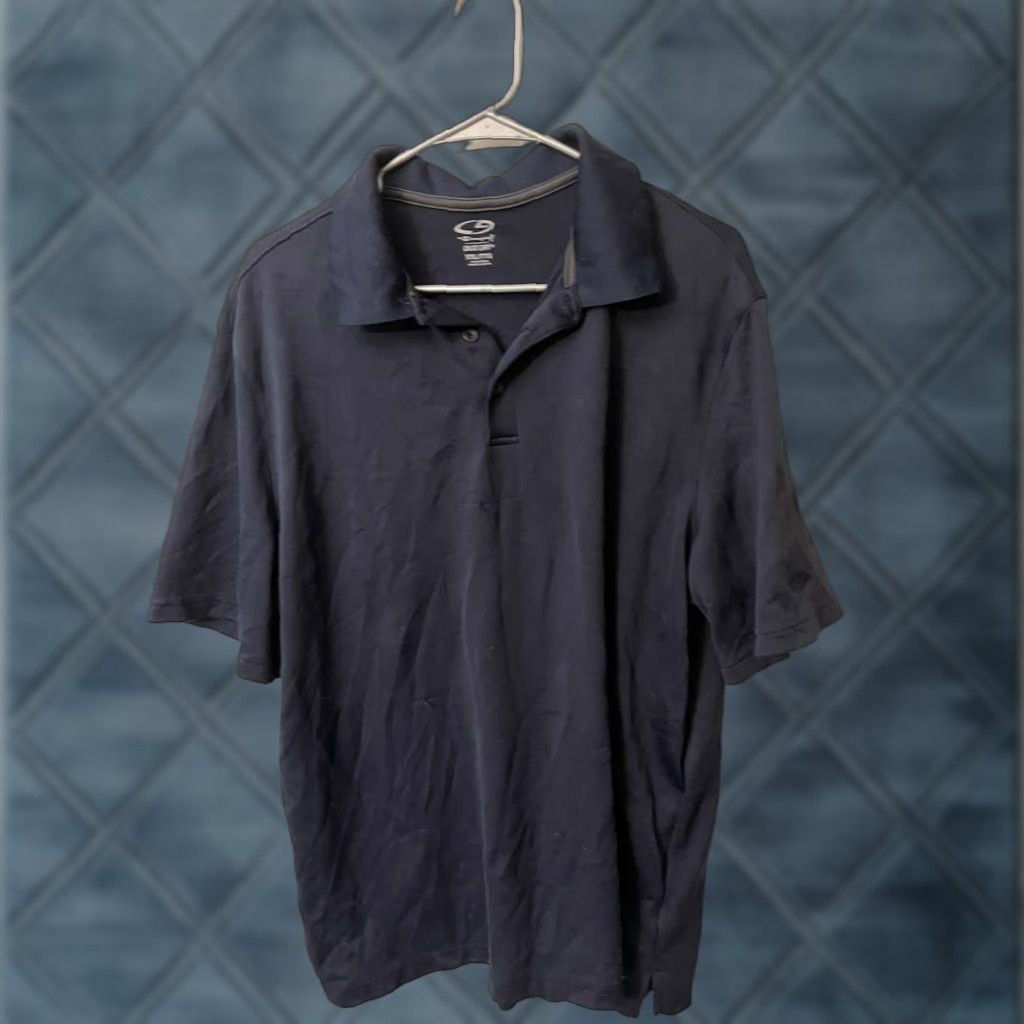 Champion Champion Polo Shirt Collared Golf Men 2XL XXL Short Sleeve Blue Polo Shirt Mens Size US XXL / EU 58 / 5 - 1 Thumbnail