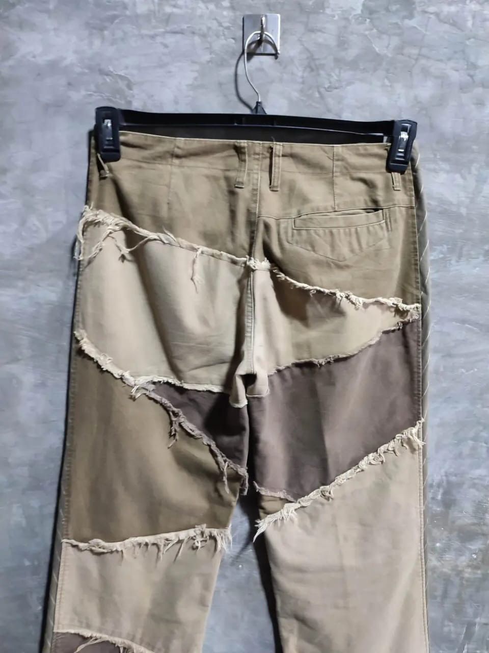 Japanese Brand Progresive Tasso Frayed Patchwork Pants Size US 32 / EU 48 - 5 Thumbnail