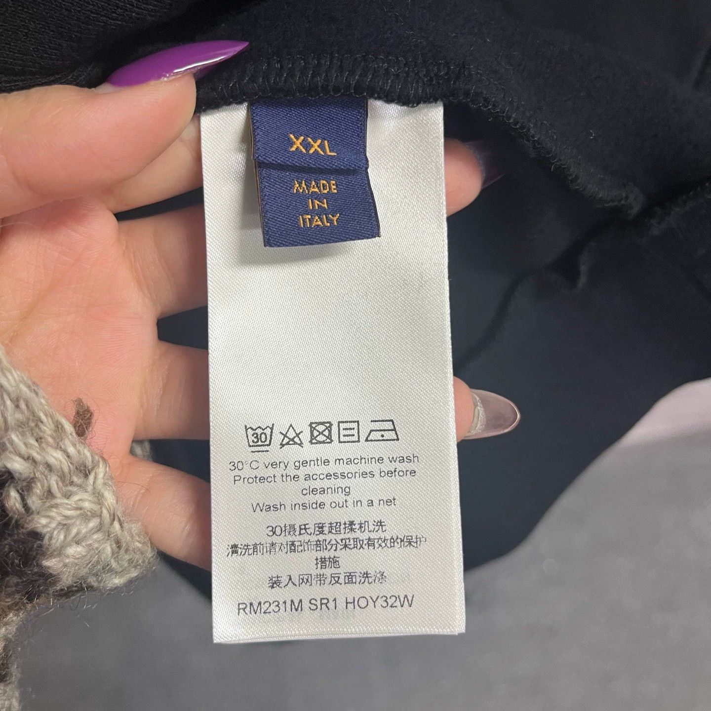 Louis Vuitton black patterned zip-up hoodie from louis vuitton Size US XXL / EU 58 / 5 - 5 Thumbnail