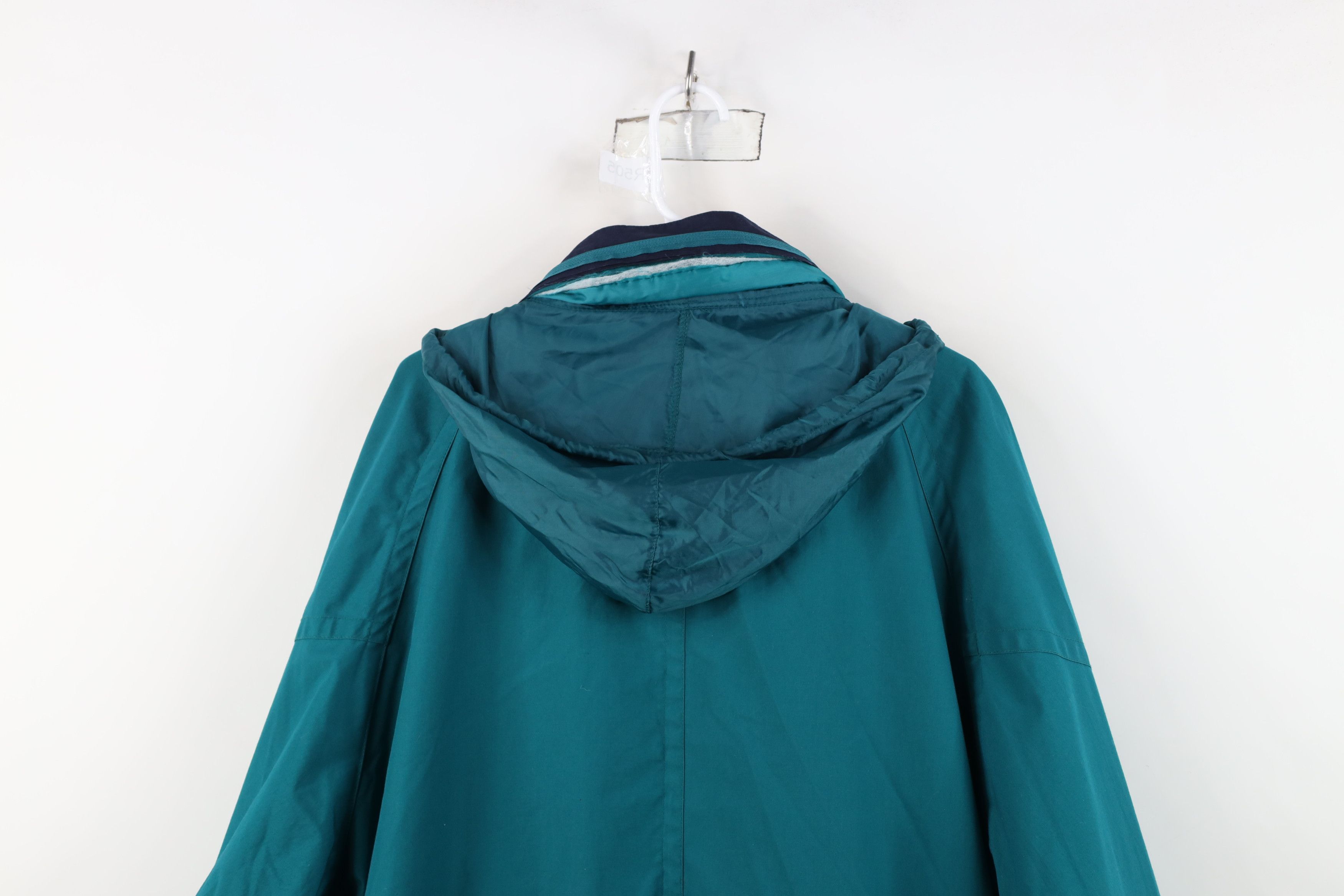 Vintage Vintage 90s Streetwear Lined Hooded Windbreaker Rain Jacket Size US XL / EU 56 / 4 - 14 Thumbnail
