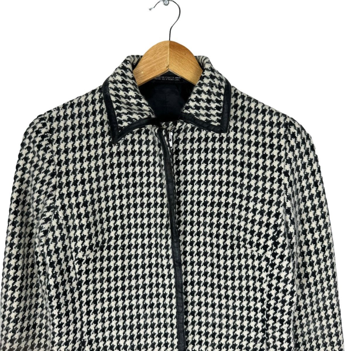 Yohji Yamamoto 🌟INED HOMME YOHJI YAMAMOTO TWEED ZIPPER JACKET Size M / US 6-8 / IT 42-44 - 2 Thumbnail