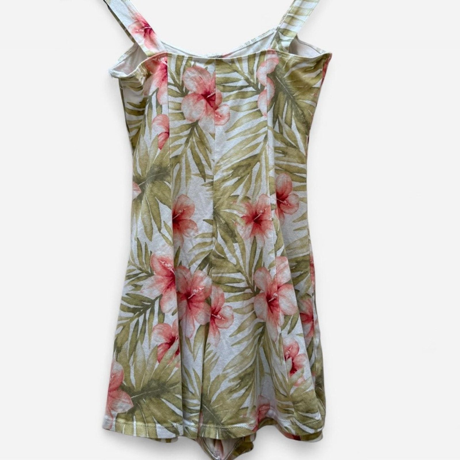 Forever 21 Forever 21 Hibiscus Floral Print Romper Size Small Size 26" / US 2 / IT 38 - 2 Thumbnail