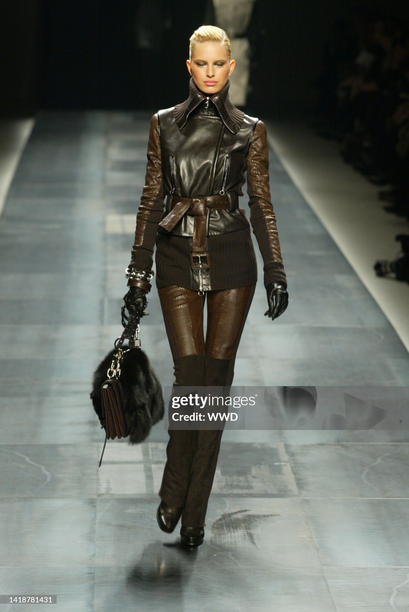 Givenchy FW2003 Givenchy Runway Phyton Leather Jacket Size S / US 4 / IT 40 - 2 Thumbnail
