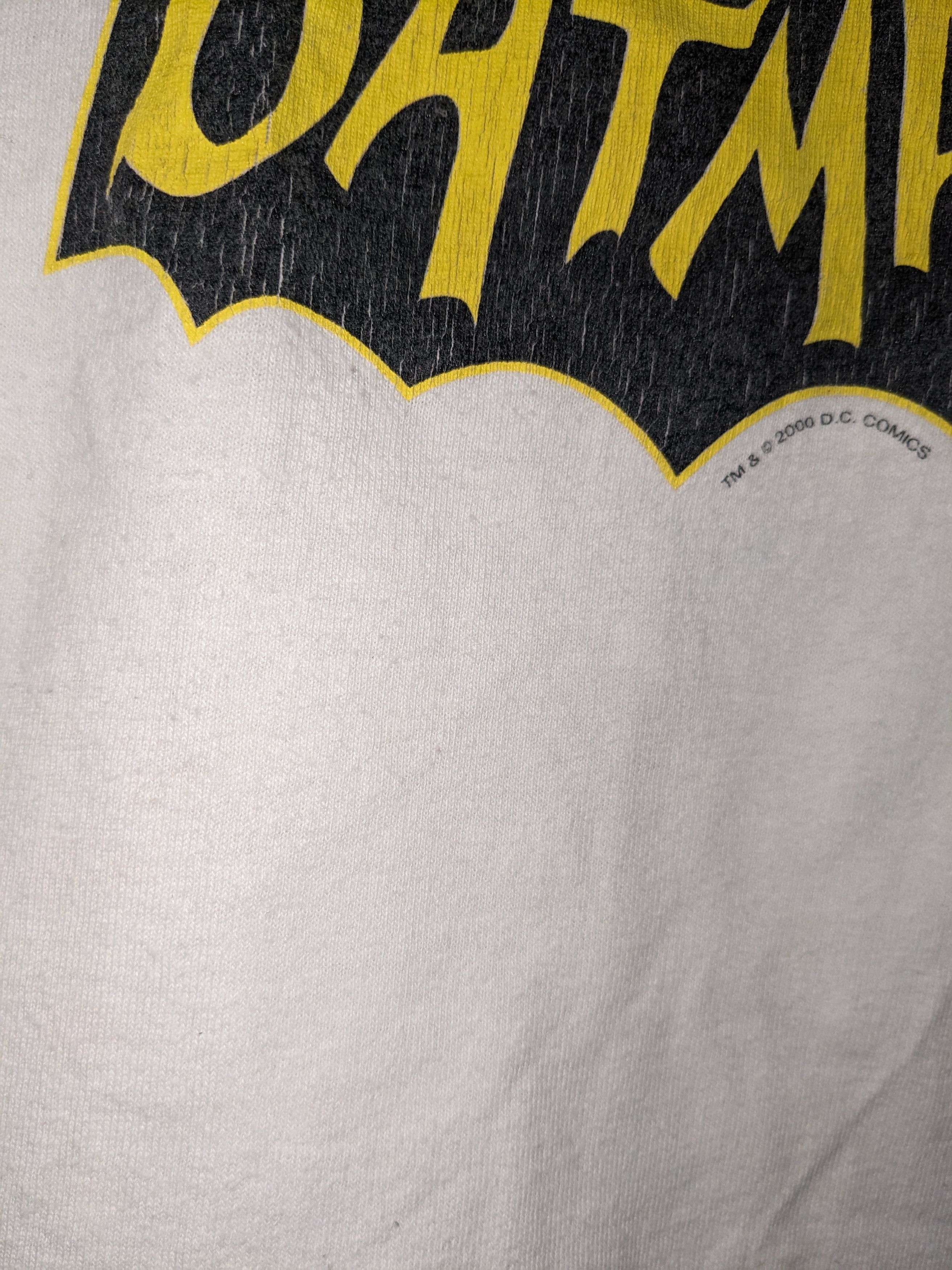 DC Comics Vintage 2000 Batman Center Logo DC Comics Ringer T-Shirt Size US XL / EU 56 / 4 - 8 Thumbnail