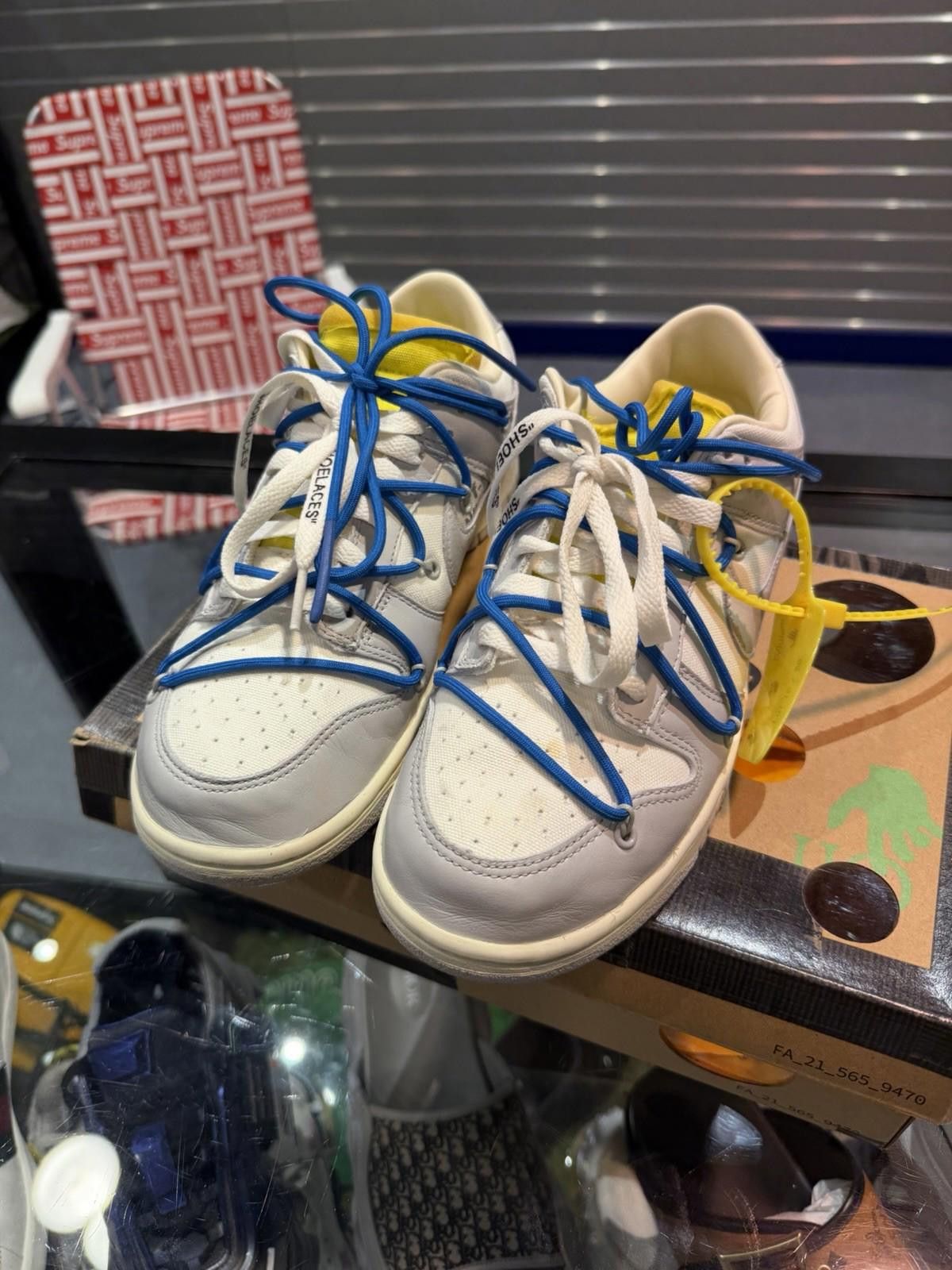 Nike Nike Dunk Low Off White Lot10 size 8.5 DM1602-112 OG Retro Size US 8.5 / EU 41-42 - 6 Thumbnail