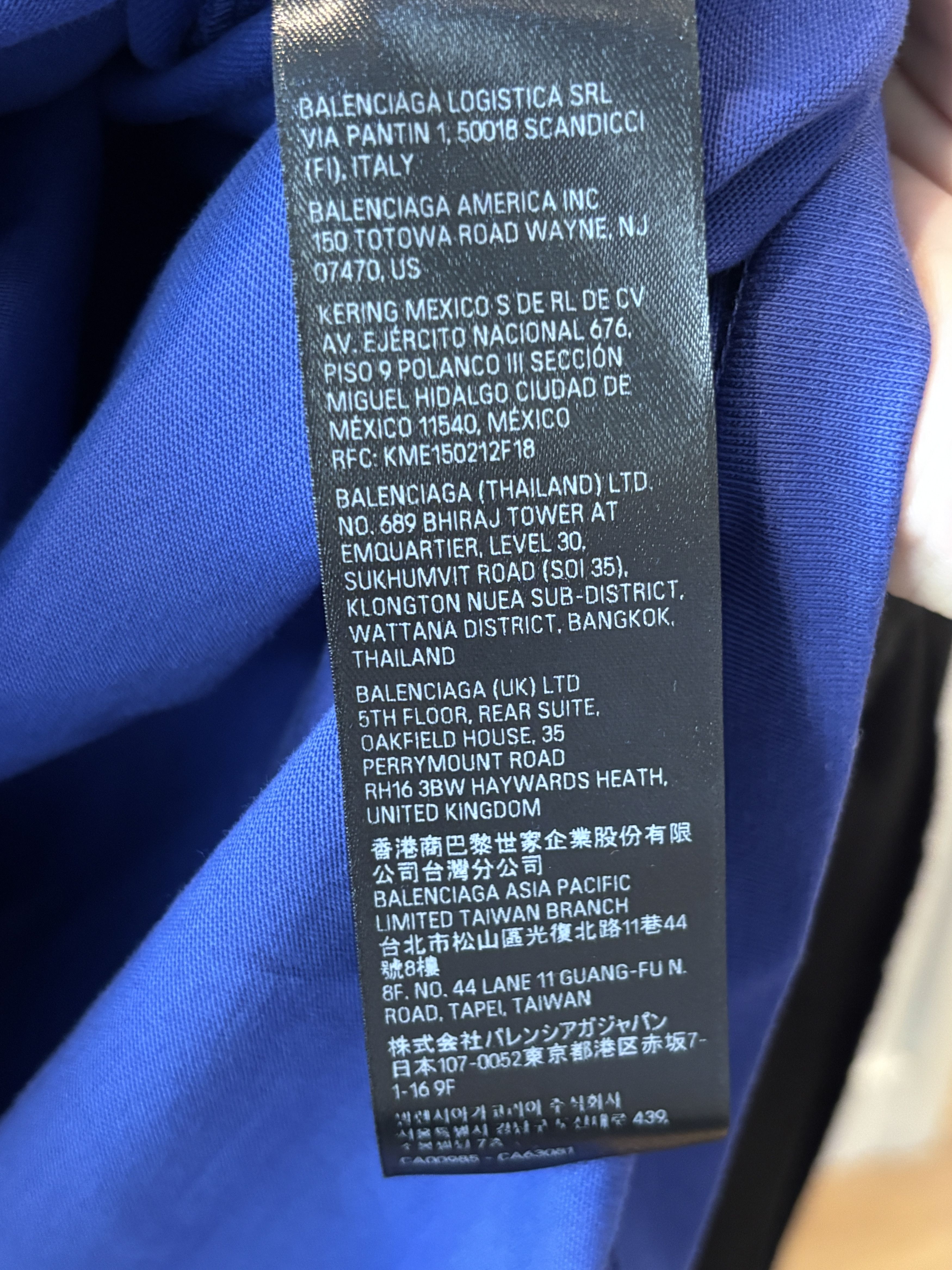 Balenciaga Balenciaga Gaffer Blue T-Shirt Oversized Size US S / EU 44-46 / 1 - 8 Thumbnail