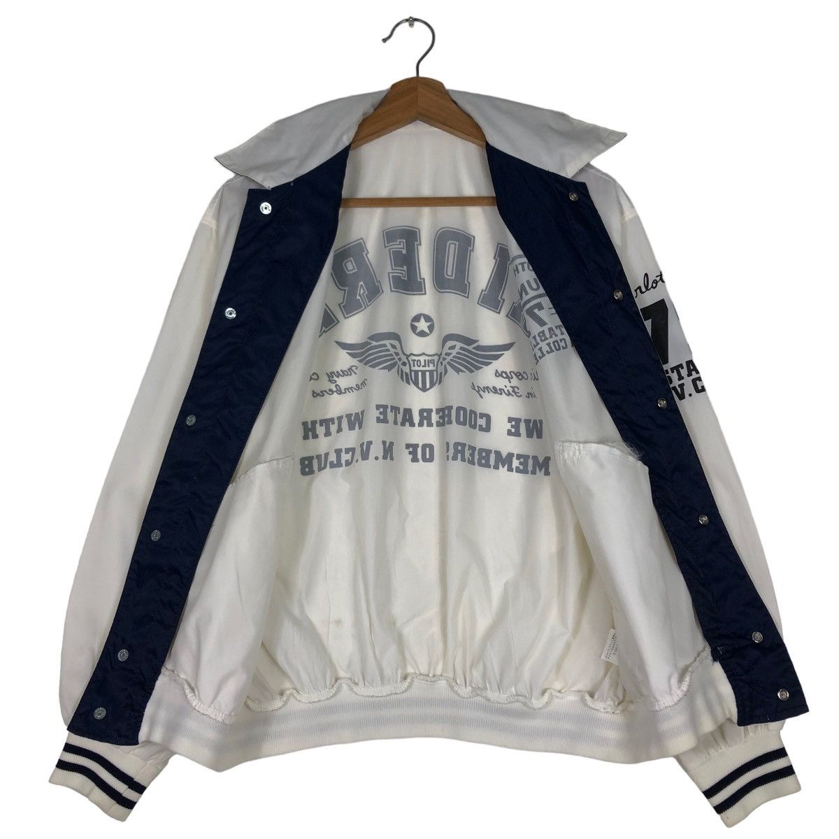 Japanese Brand 🔥Vintage Bomber Jacket Satin Riders South Dakota Univ USA Size US M / EU 48-50 / 2 - 11 Thumbnail