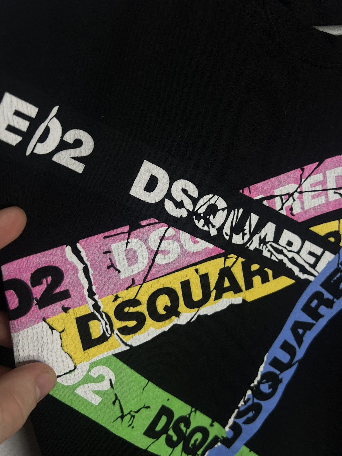 Dsquared2 🍀Dsquared2 Luxury Multilogo T-Shirt Tee Short Sleeve🍀 Size US XL / EU 56 / 4 - 6 Thumbnail