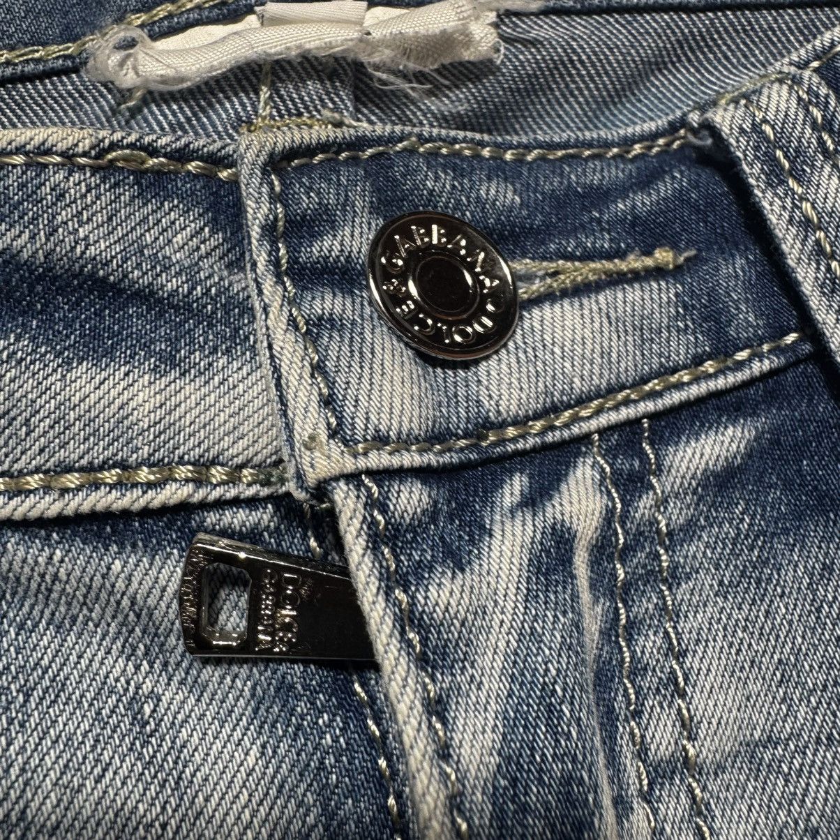 Dolce & Gabbana luxury dolce gabbana faded jeans with big logo rare Size 27" / US 4 / IT 40 - 13 Thumbnail