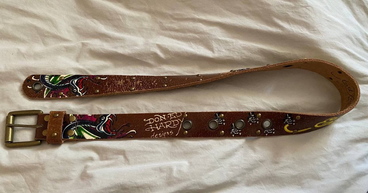 Ed Hardy 🔥Vintage Archive Belt Ed Hardy Christian Audigier Size ONE SIZE - 3 Thumbnail