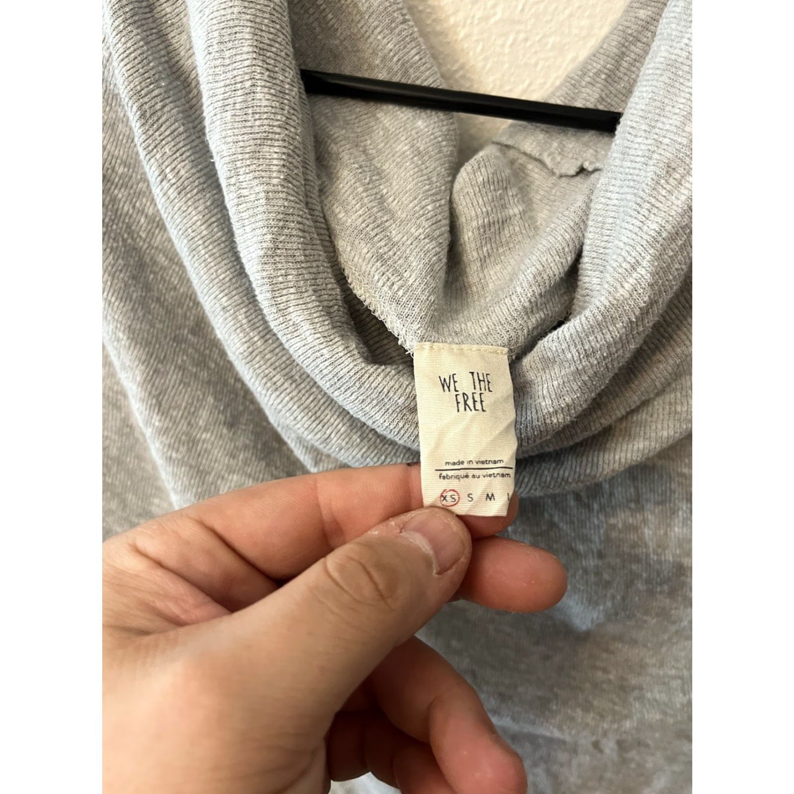 Free People We The Free Boatneck Sweater Women's XS Gray Cotton Comfort Womens Size XS / US 0-2 / IT 36-38 - 4 Thumbnail