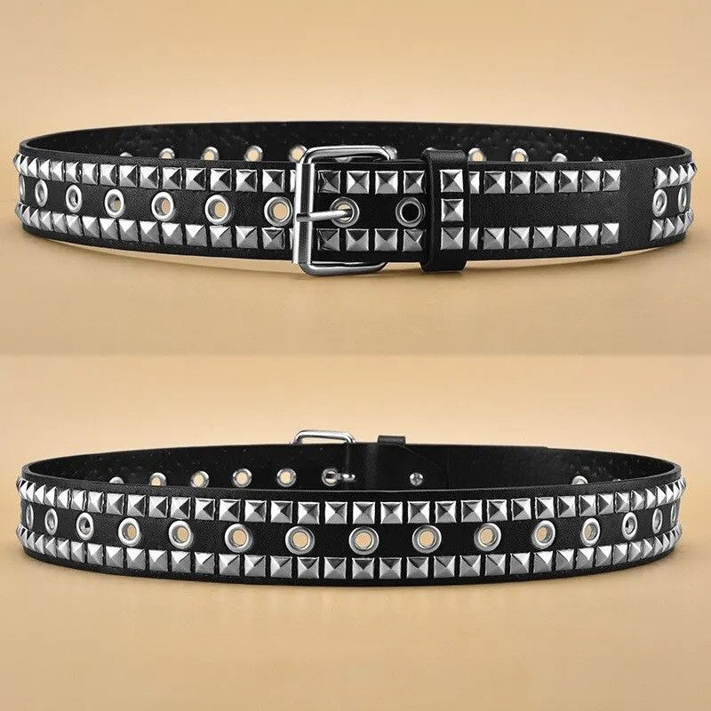 Japanese Brand × Vintage Square rivet studded belt Size ONE SIZE - 4 Thumbnail