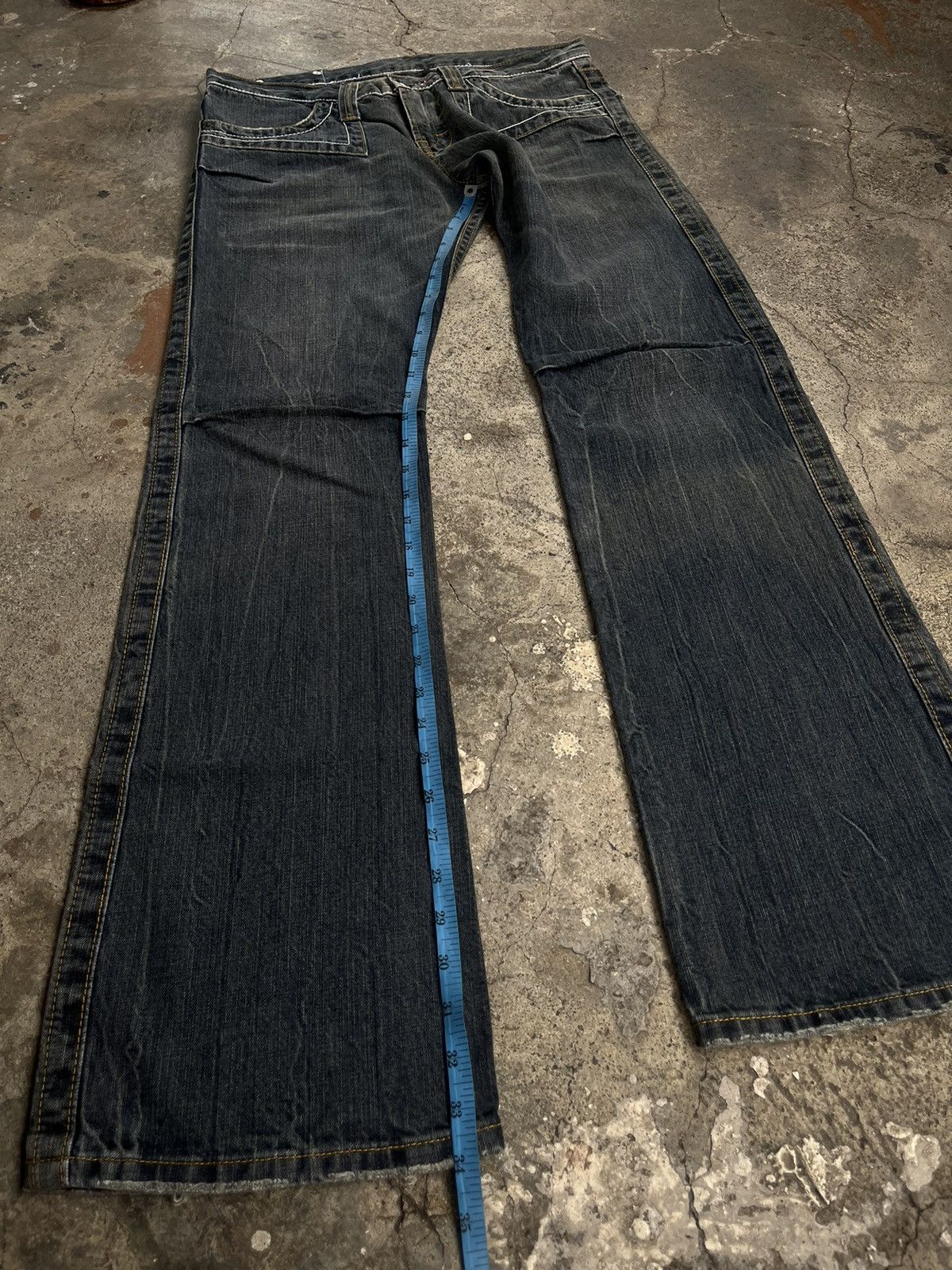 5351 POUR LES HOMMES × If Six Was Nine × Tornado Mart JAPANESE SEMANTIC DESIGN FLARE BOOT CUT GOTHIC VKEI STYLE Size US 33 - 17 Thumbnail