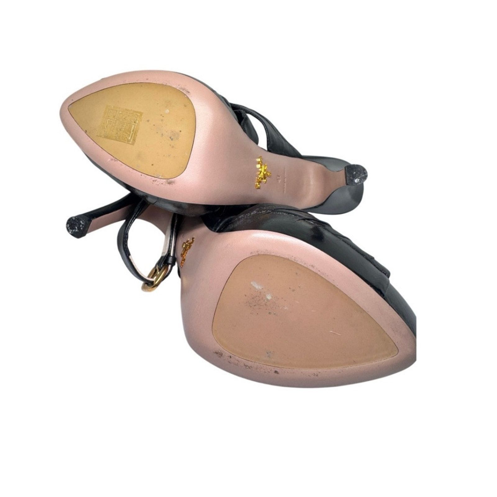 Prada PRADA ANTIC SOFT NERO BLACK PLATFORM CRISS SHOES SZ 41 10.5 Size US 10.5 / IT 40.5 - 7 Thumbnail