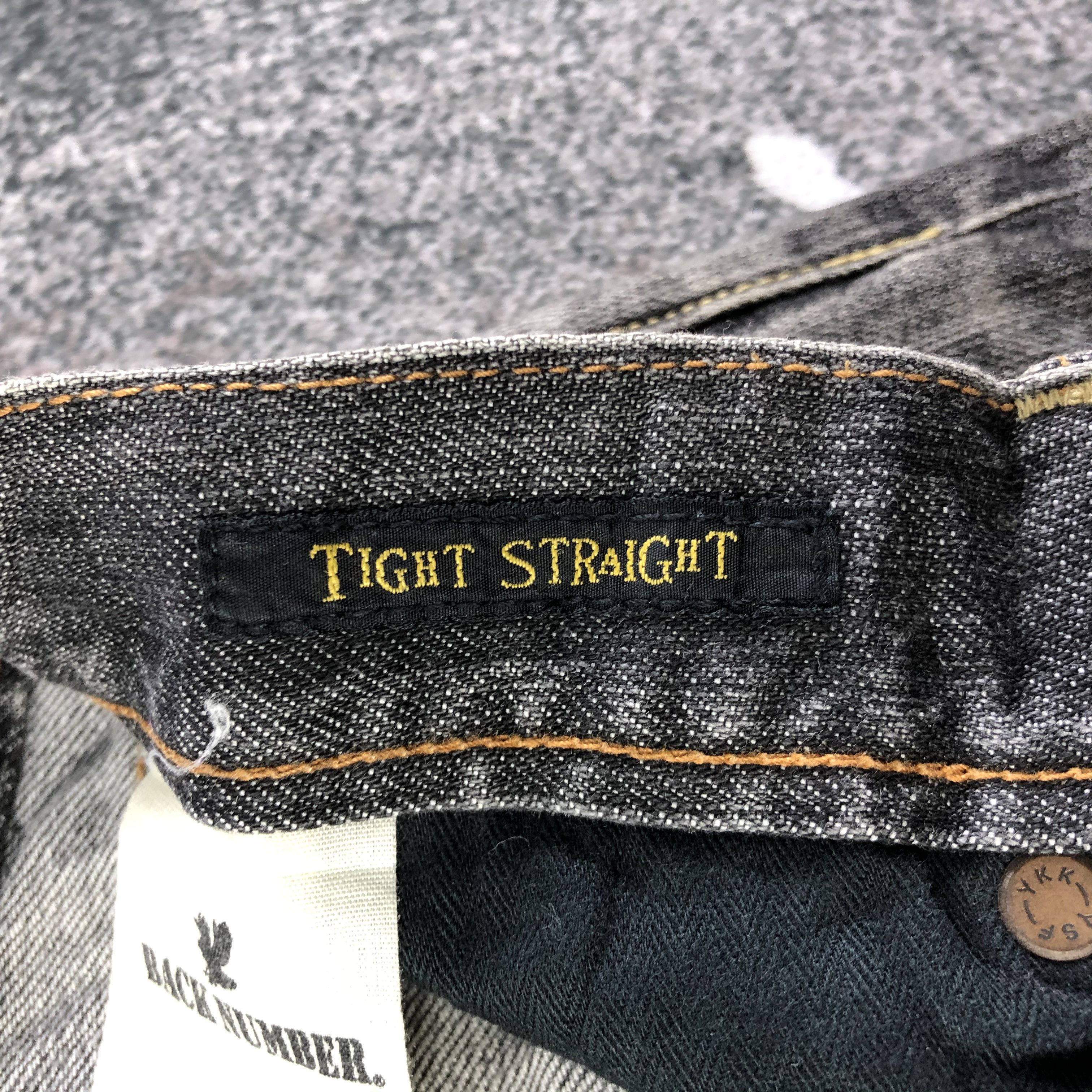 Japanese Brand Back Number Faded Black Selvedge Jeans KJ2107 Size US 29 - 10 Thumbnail