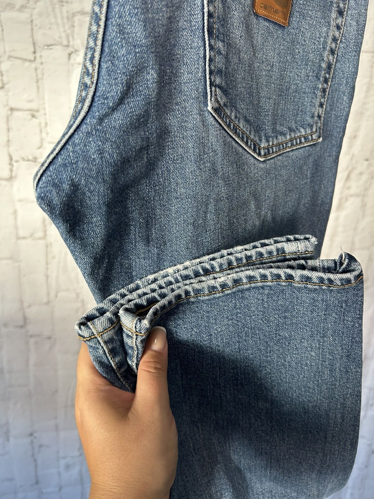 Carhartt Carhartt WIP Blue Denim Jeans – Size 33/32 Size US 33 - 10 Thumbnail