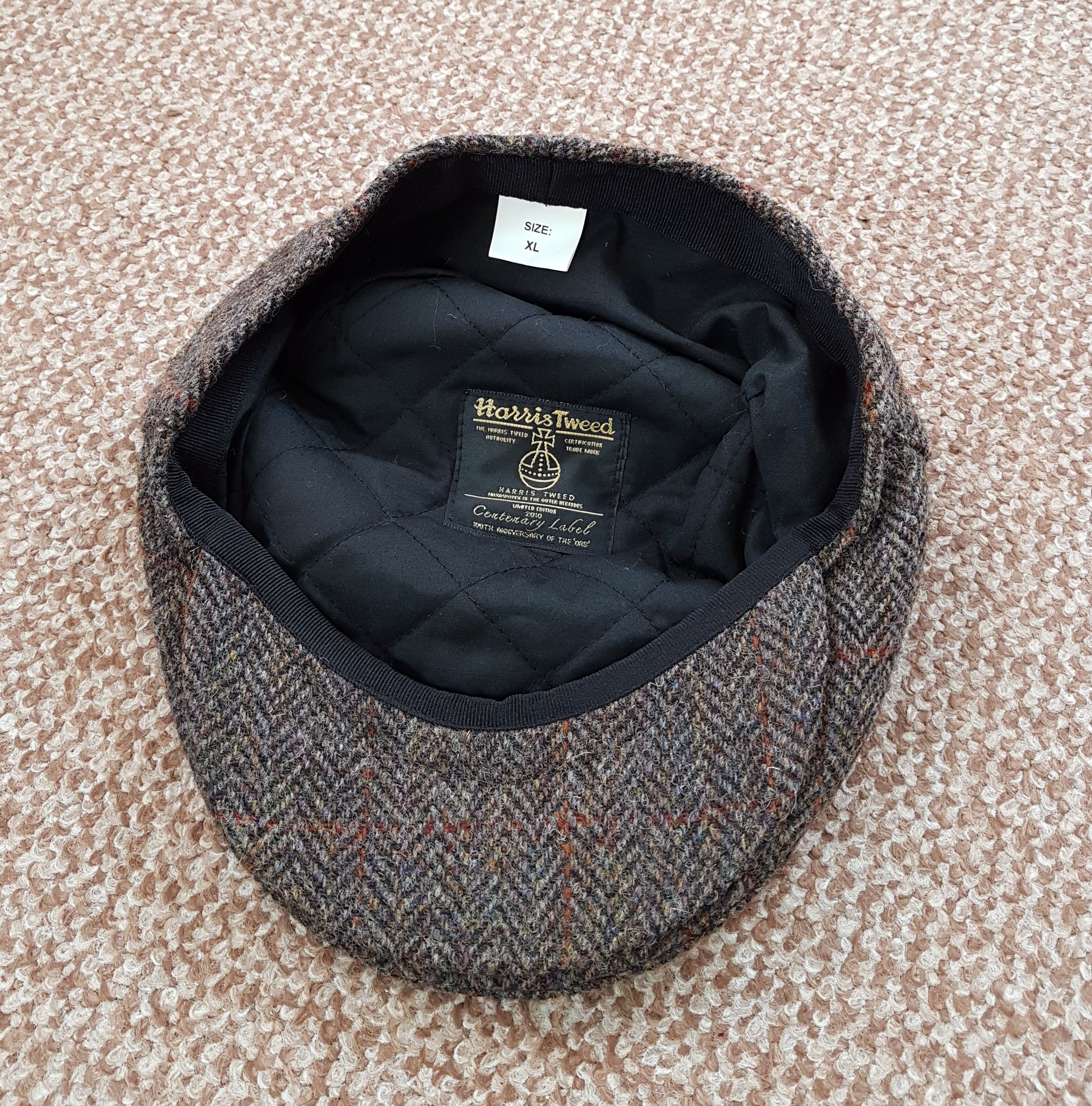 Harris Tweed Harris Tweed Peaky Blinders Centenary Label Wool Hat Cap Size 40 - 7 Thumbnail