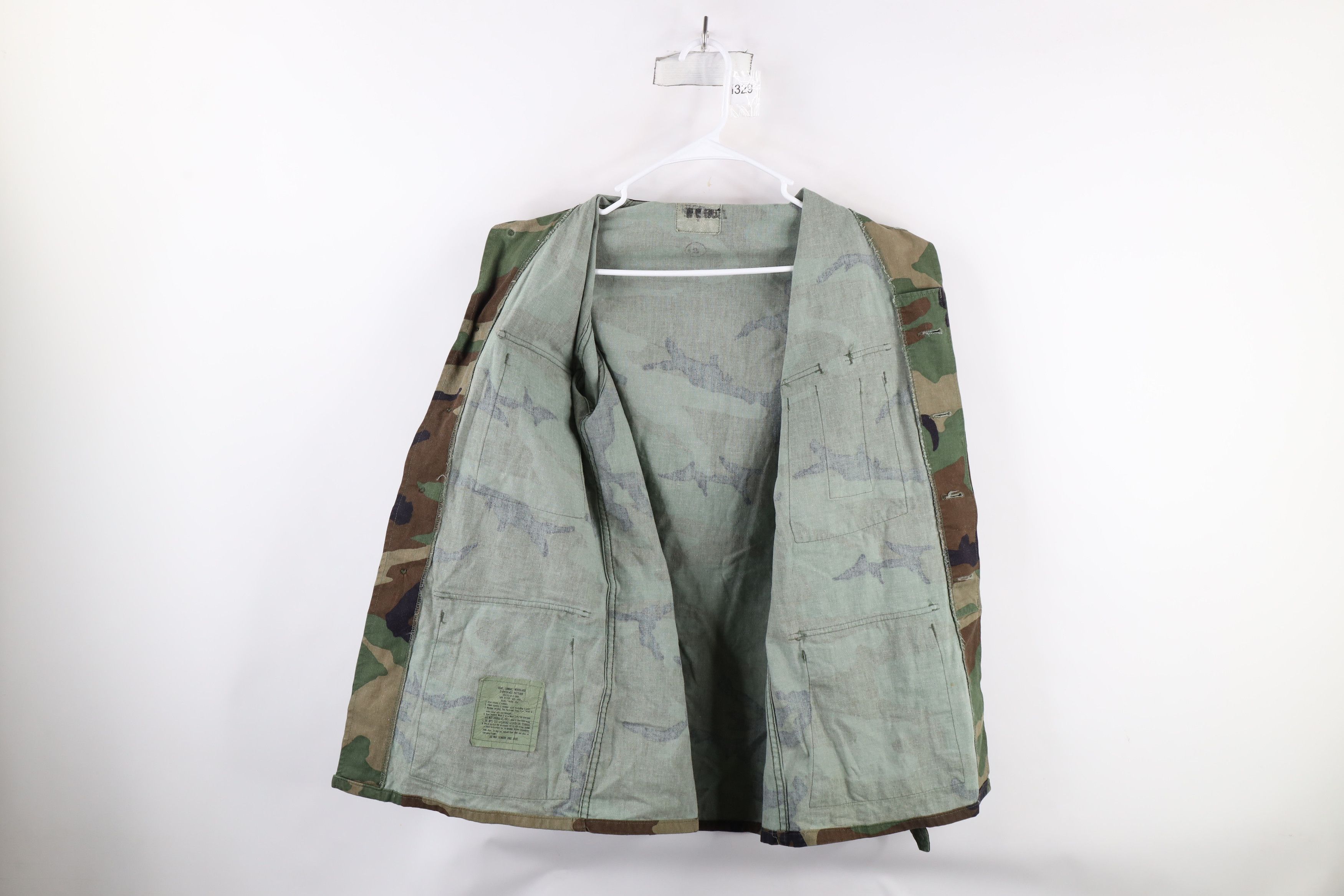 Vintage Vintage 90s USMC Woodland Camouflage Combat Coat Jacket USA Size US S / EU 44-46 / 1 - 9 Thumbnail