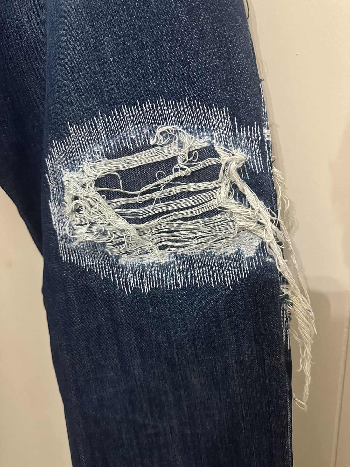 Ghetto Rodeo Ghetto Friends Vintage Volcom Custom Distressed Denim Size US 33 - 8 Thumbnail