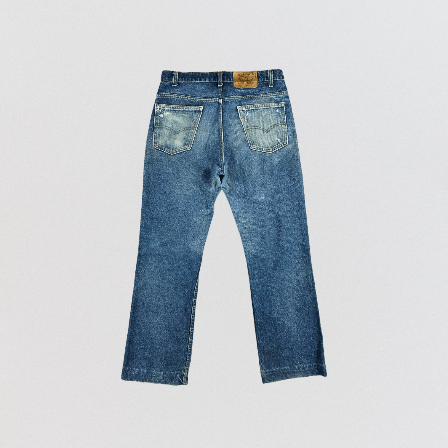 Levi's × Vintage 90s Vintage Blue Wash Levis 517 Flare Jeans-JM2209 Size US 34 / EU 50 - 2 Thumbnail