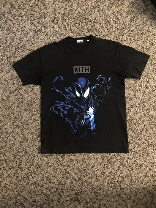 Vintage Kith x Marvel Spider-Man Black Suit Venom Vintage Tee