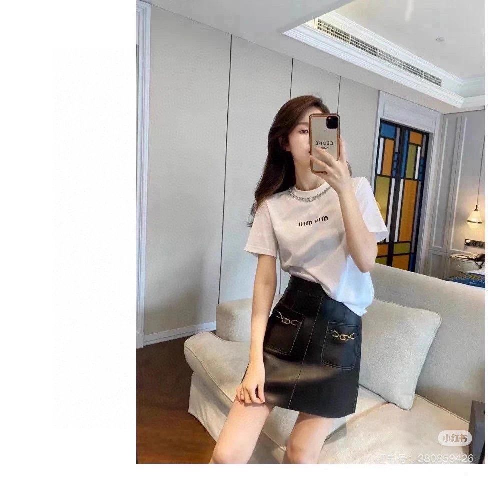 Celine Celine Triomphe Chain Leather Skirt 36 New With Tags Size 26" / US 2 / IT 38 - 7 Thumbnail
