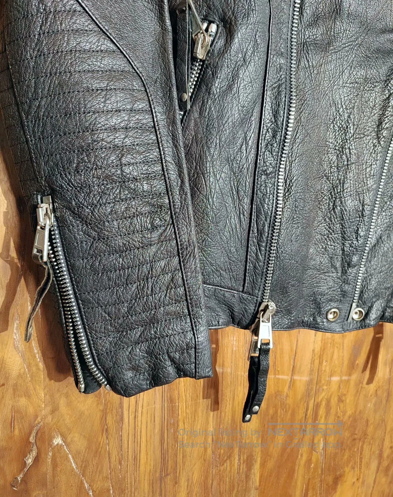 Balmain BALMAIN Motorcycle Leather Jacket. Size US M / EU 48-50 / 2 - 4 Thumbnail