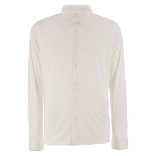 MAJESTIC FILATURES MAJESTIC FILATURES Men Long Tops S25M296 WHITE Size US S / EU 44-46 / 1 - 1 Thumbnail