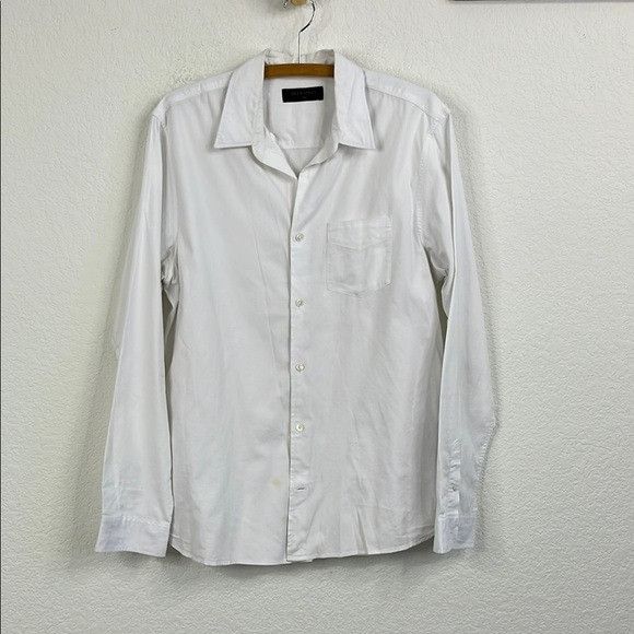 Allsaints Allsaints Button Front Pocket Men's Shirt Long Sleeve Point Size US L / EU 52-54 / 3 - 1 Thumbnail