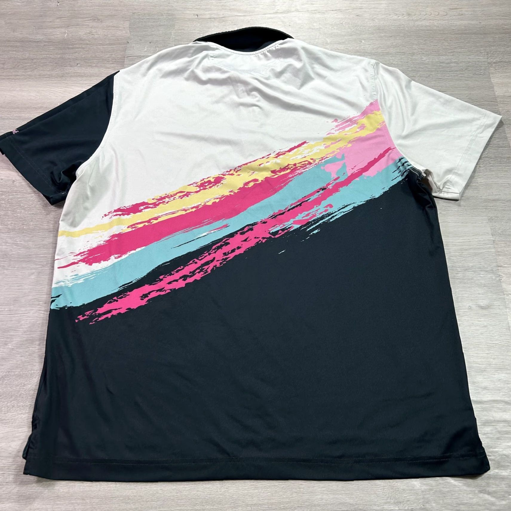 Chubbies Chubbies Polo Shirt Mens Large Multicolor Brush Stroke Golf Performance Stretch Shirt Size US L / EU 52-54 / 3 - 2 Thumbnail