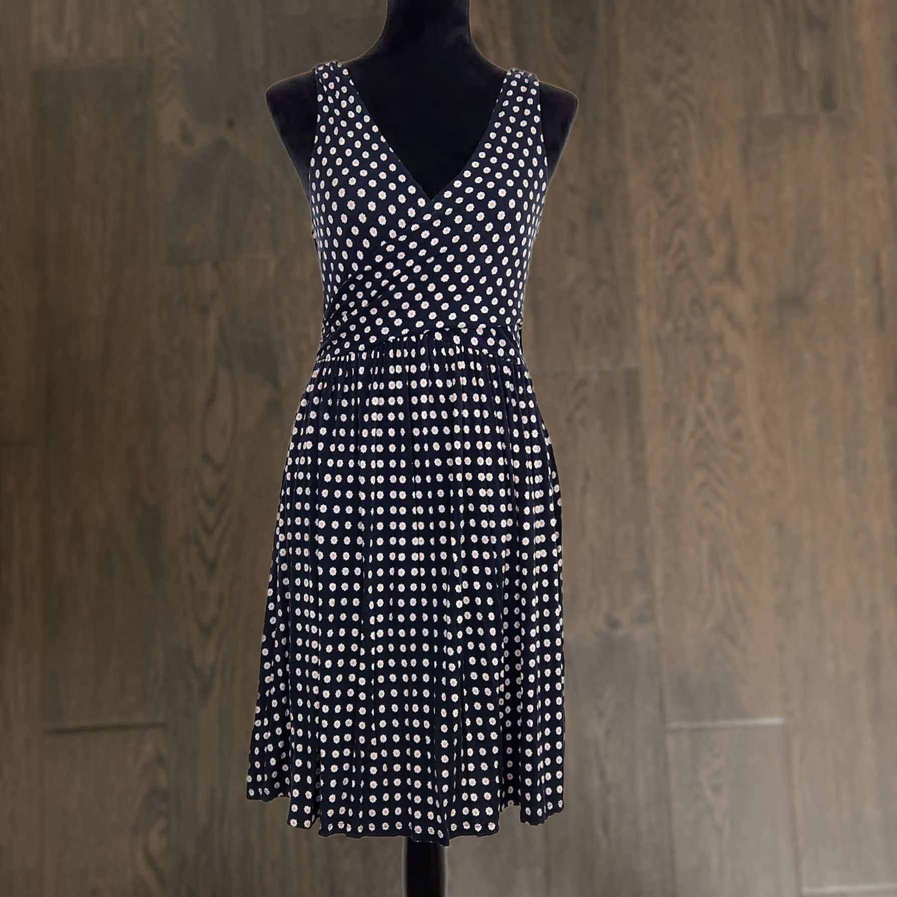 ann taylor loft cocktail dresses Petites Black Cap Sleeve A-Line Dress Ann Taylor Loft Dark Blue