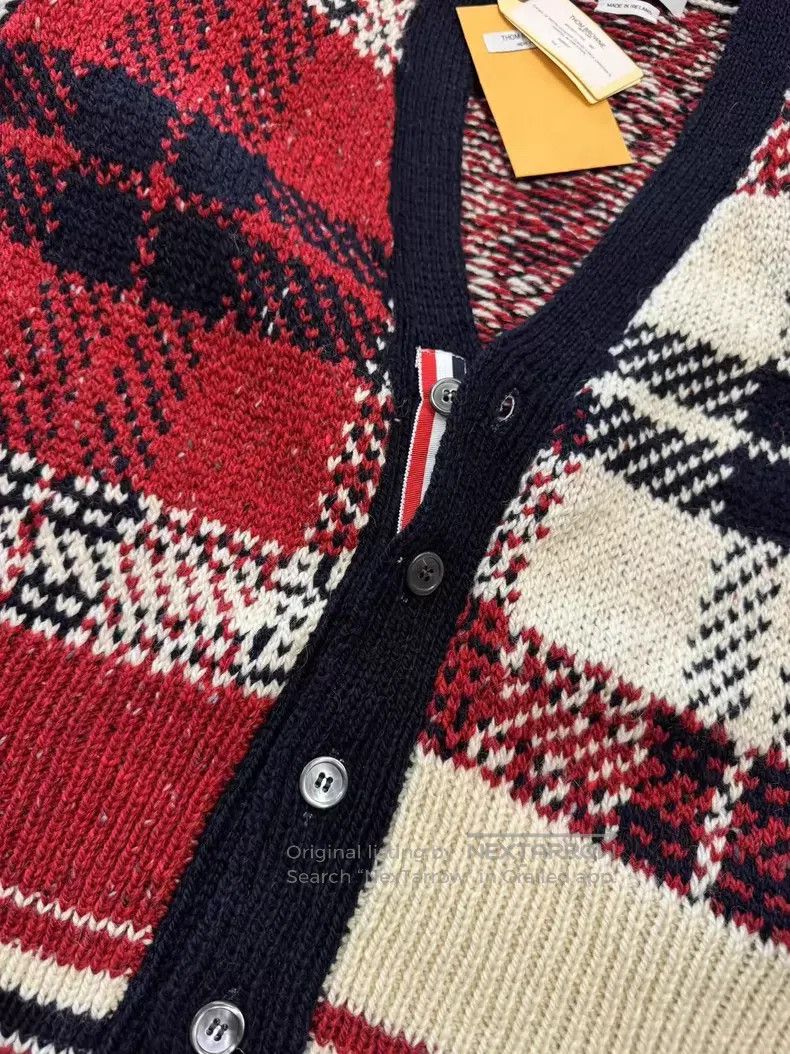 Thom Browne Thom Browne Contrast Color Cardigan Size US M / EU 48-50 / 2 - 3 Thumbnail