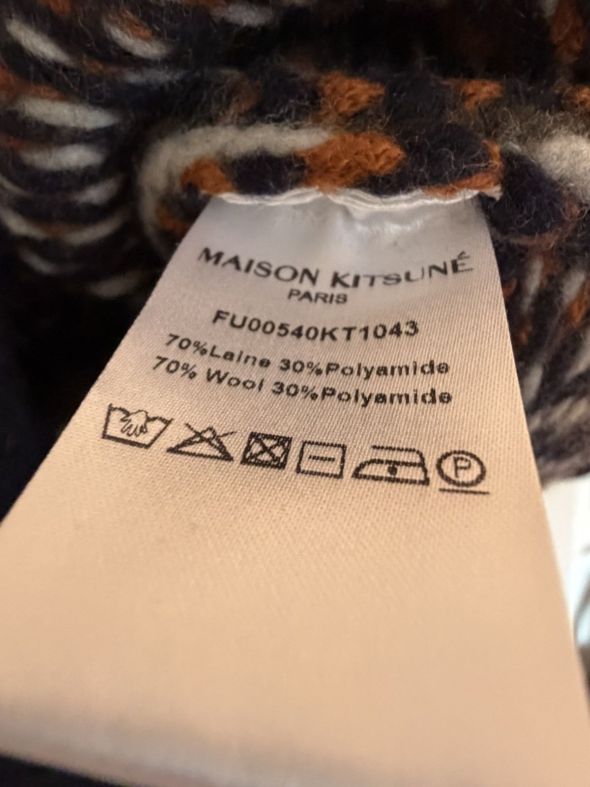 Maison Kitsune Maison Kitsuné Jacquard-knit wool-blend sweater Size US L / EU 52-54 / 3 - 4 Thumbnail
