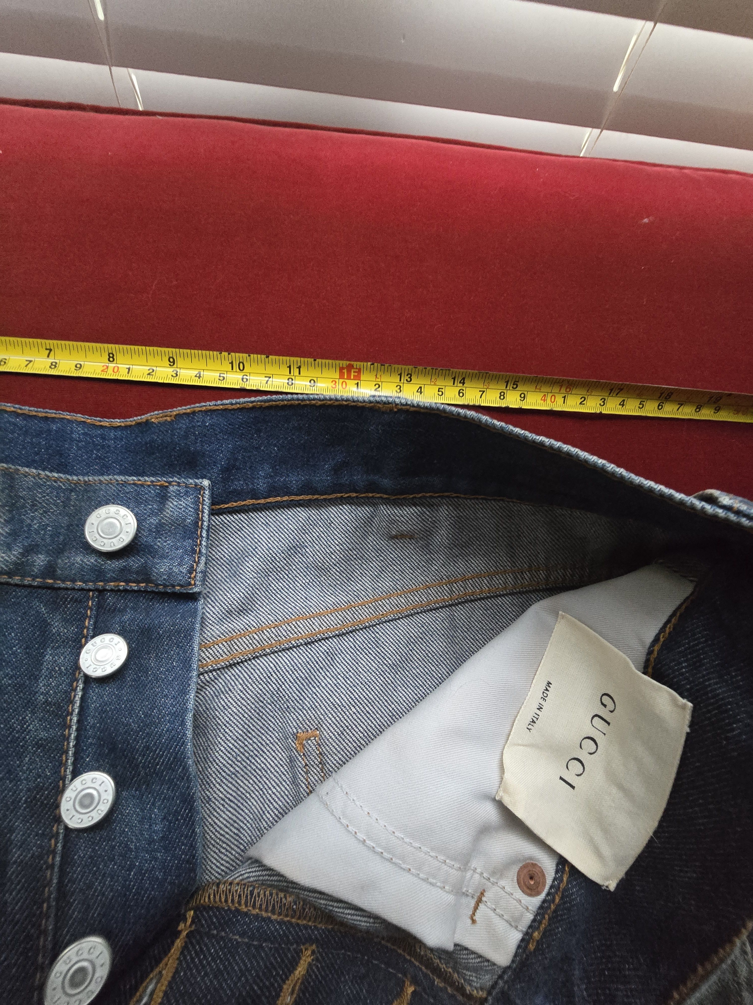 Gucci Gucci Embroidered Dragon Blue Jeans Size 32 NWT Size US 32 / EU 48 - 13 Thumbnail