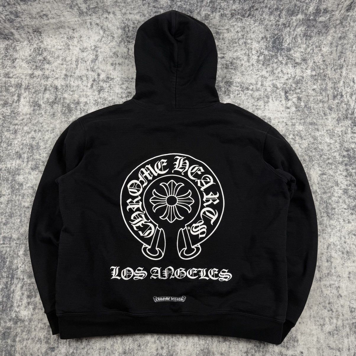 Chrome Hearts Chrome Hearts Los Angeles Thermal Horseshoe Black Zip Hoodie Size US XL / EU 56 / 4 - 5 Thumbnail