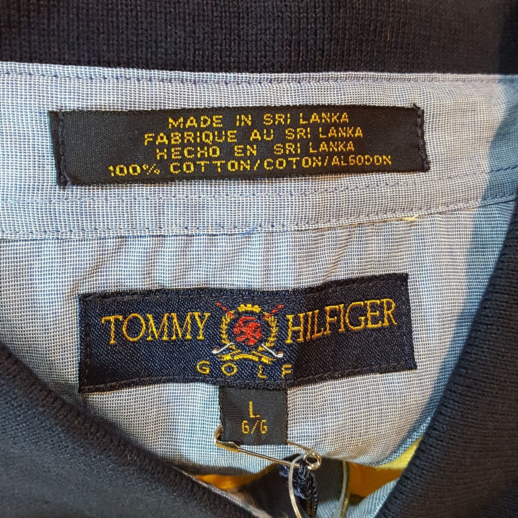 Tommy Hilfiger VINTAGE Tommy Hilfiger Golf Mens Large Yellow Polo Shirt Striped Country Club PGA 90s USA Polo Mens Size US L / EU 52-54 / 3 - 6 Thumbnail