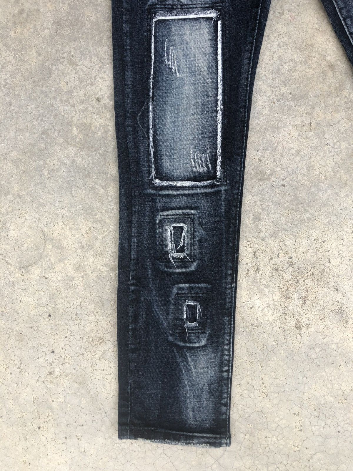 Who Decides War Sosoo Patchwork Jeans Distressed Jeans Size US 32 / EU 48 - 6 Thumbnail