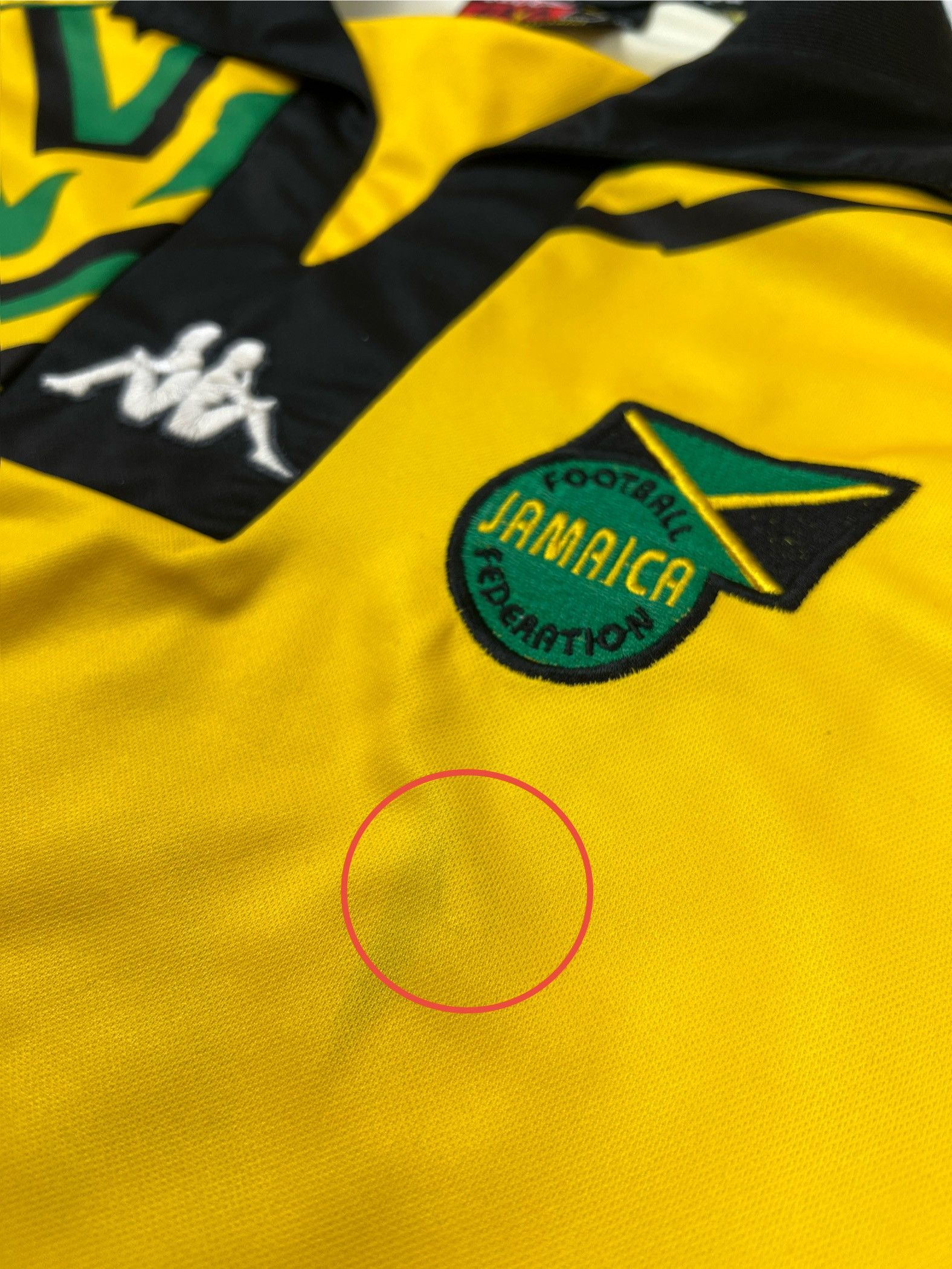 Kappa Vintage Jamaica Kappa Home Jersey 1998 World Cup "Hall 22" Size US L / EU 52-54 / 3 - 10 Thumbnail