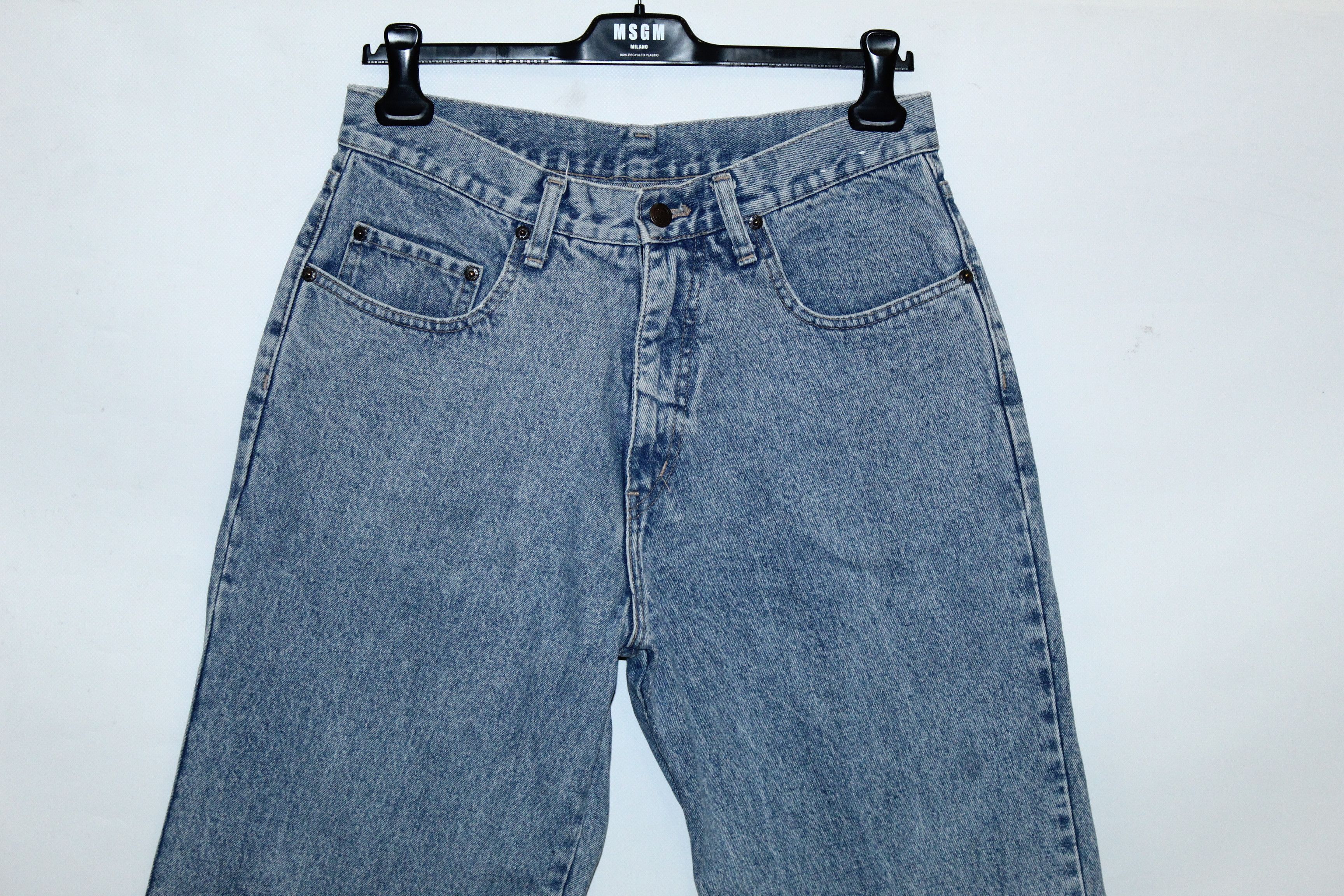 Japanese Brand Rare🔥80's Hard Core essential taper stonewash baggy jeans Size US 33 - 4 Thumbnail