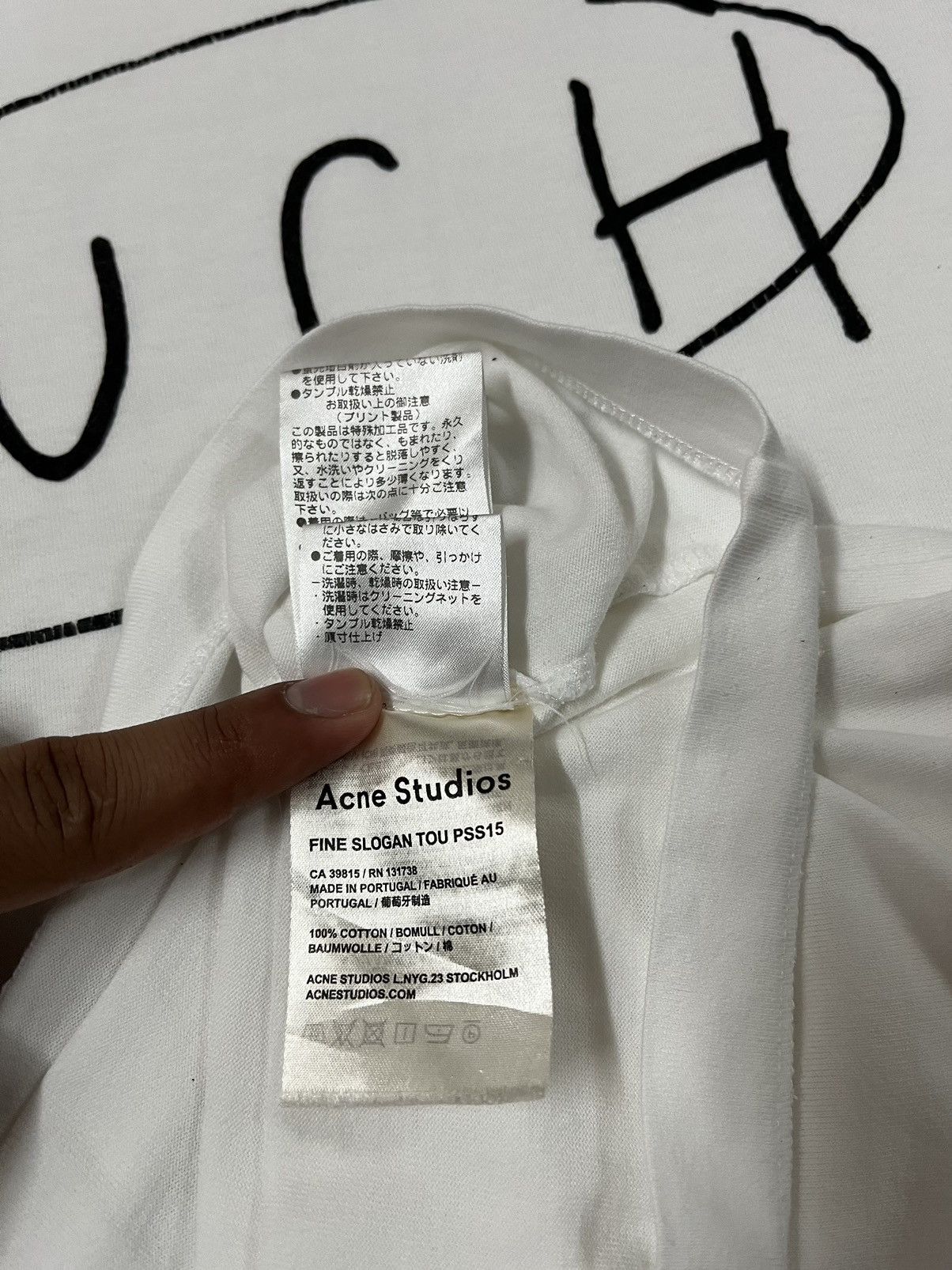 Acne Studios White Touch For Ladies Tshirt Size L / US 10 / IT 46 - 6 Thumbnail