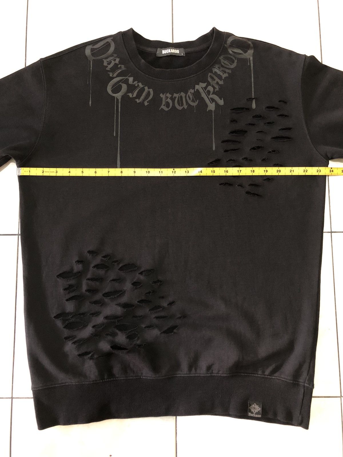 Japanese Brand Buckaroo Distressed Dark Avant Garde Style Japanese Archive Size US L / EU 52-54 / 3 - 20 Thumbnail
