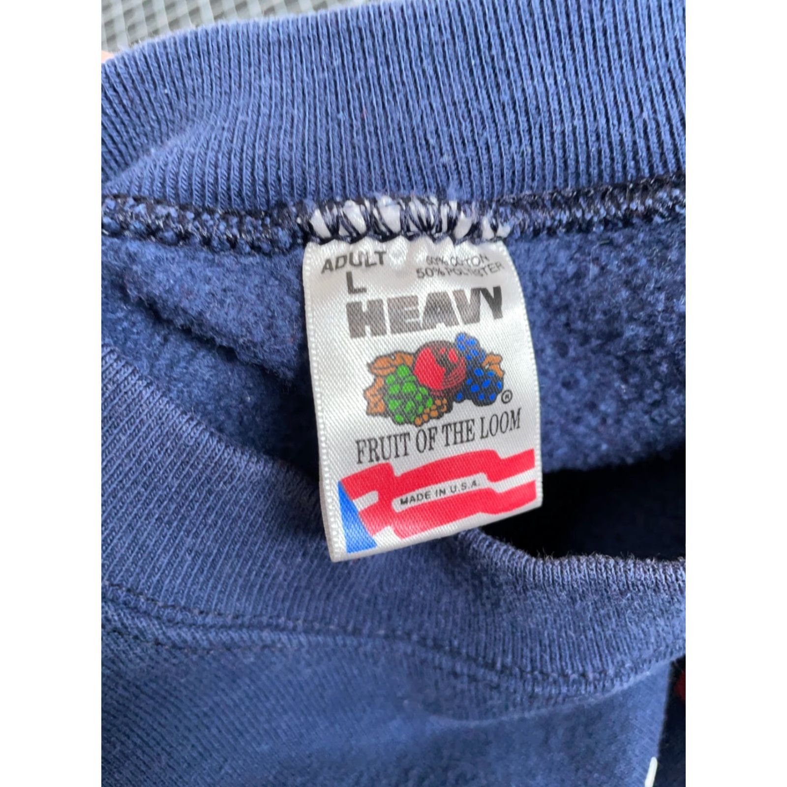 Fruit Of The Loom VTG Fruit of the Loom Sweatshirt I Put the Fun in Dysfunction Adult Large Blue 50/50 USA Tag Size US L / EU 52-54 / 3 - 4 Thumbnail