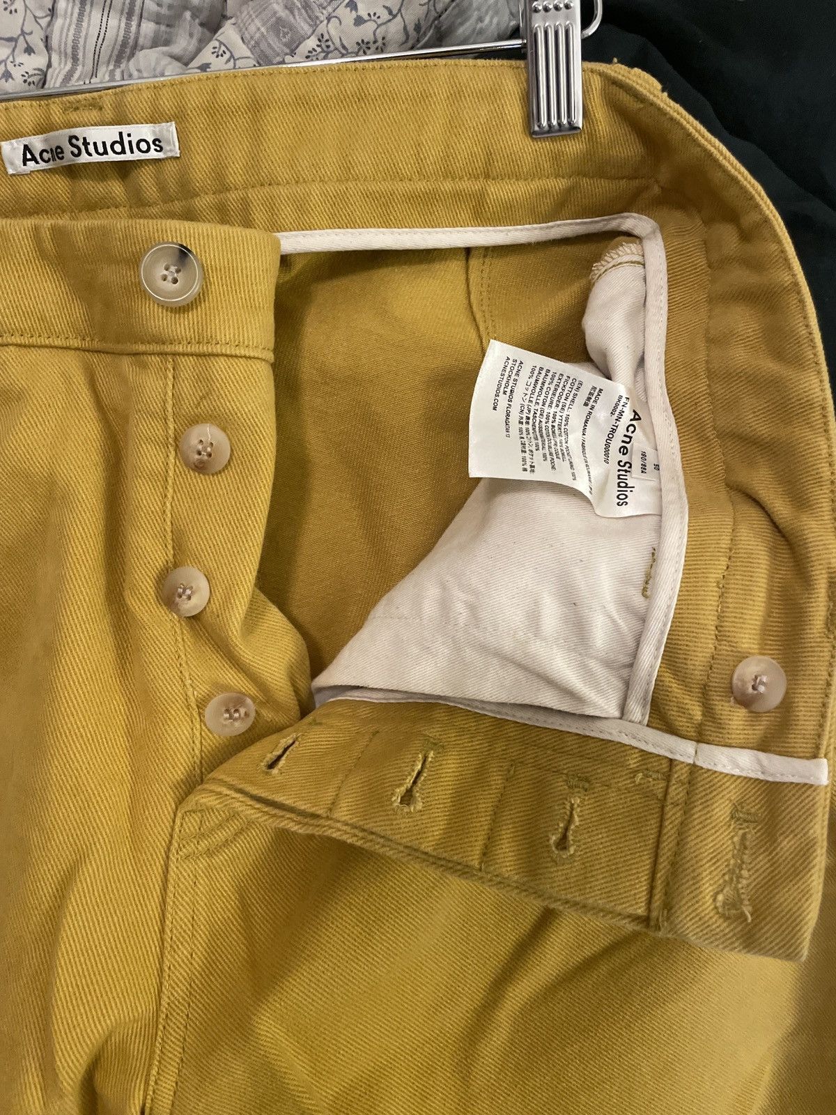 Acne Studios Mustard Work Pants Size US 32 / EU 48 - 4 Thumbnail
