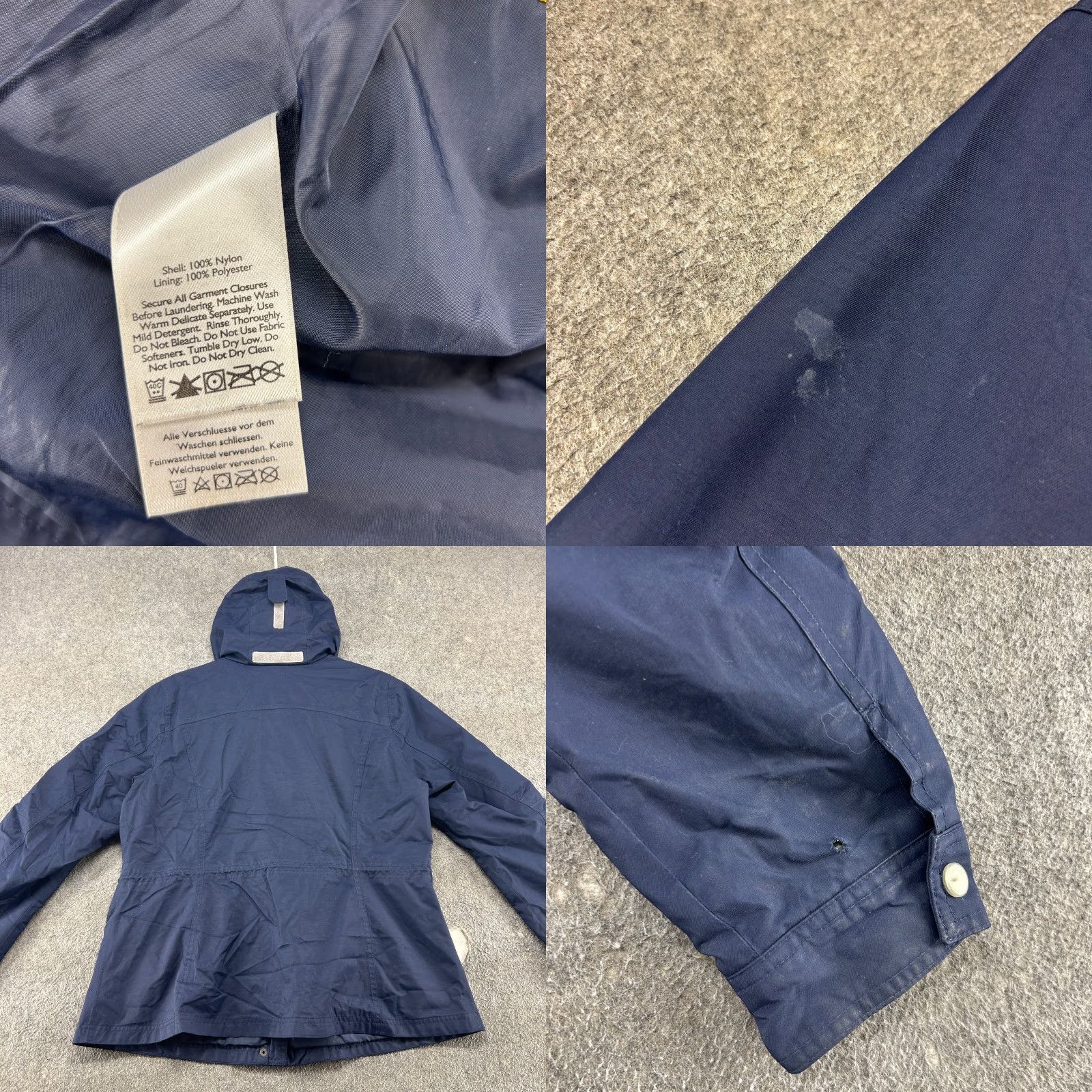 Eddie Bauer Eddie Bauer Jacket Womens XL Blue Weatheredge Hooded Full Zip Snaps Nylon Windbreaker Casual Womens Jackets Size XL / US 12-14 / IT 48-50 - 8 Thumbnail