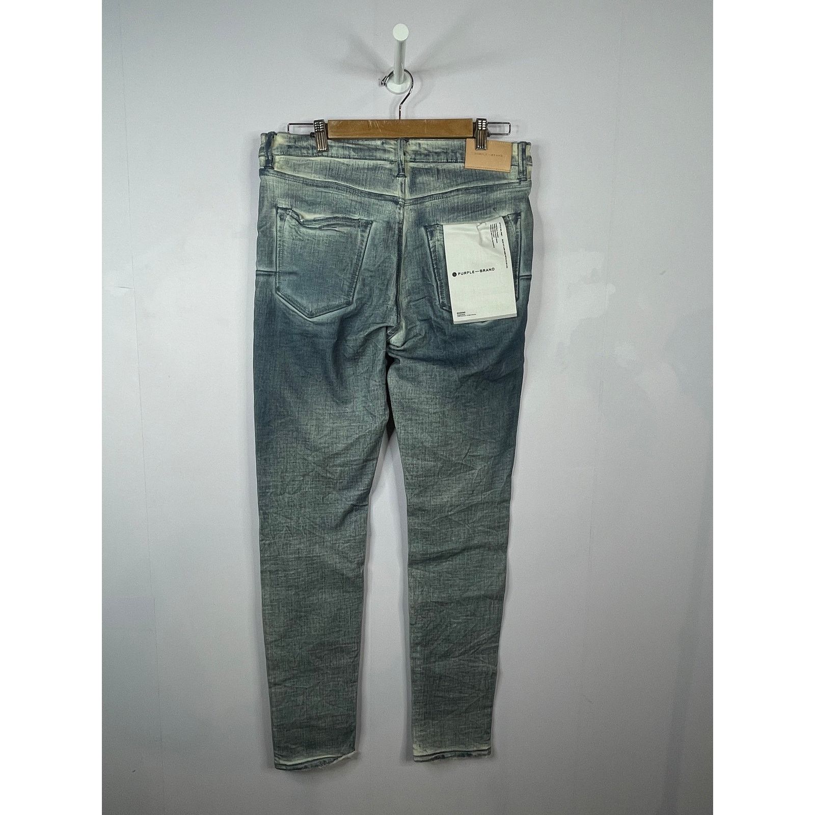 Purple Brand Purple Brand Light Wash Wrinkle Blue Jeans Size US 32 / EU 48 - 2 Thumbnail
