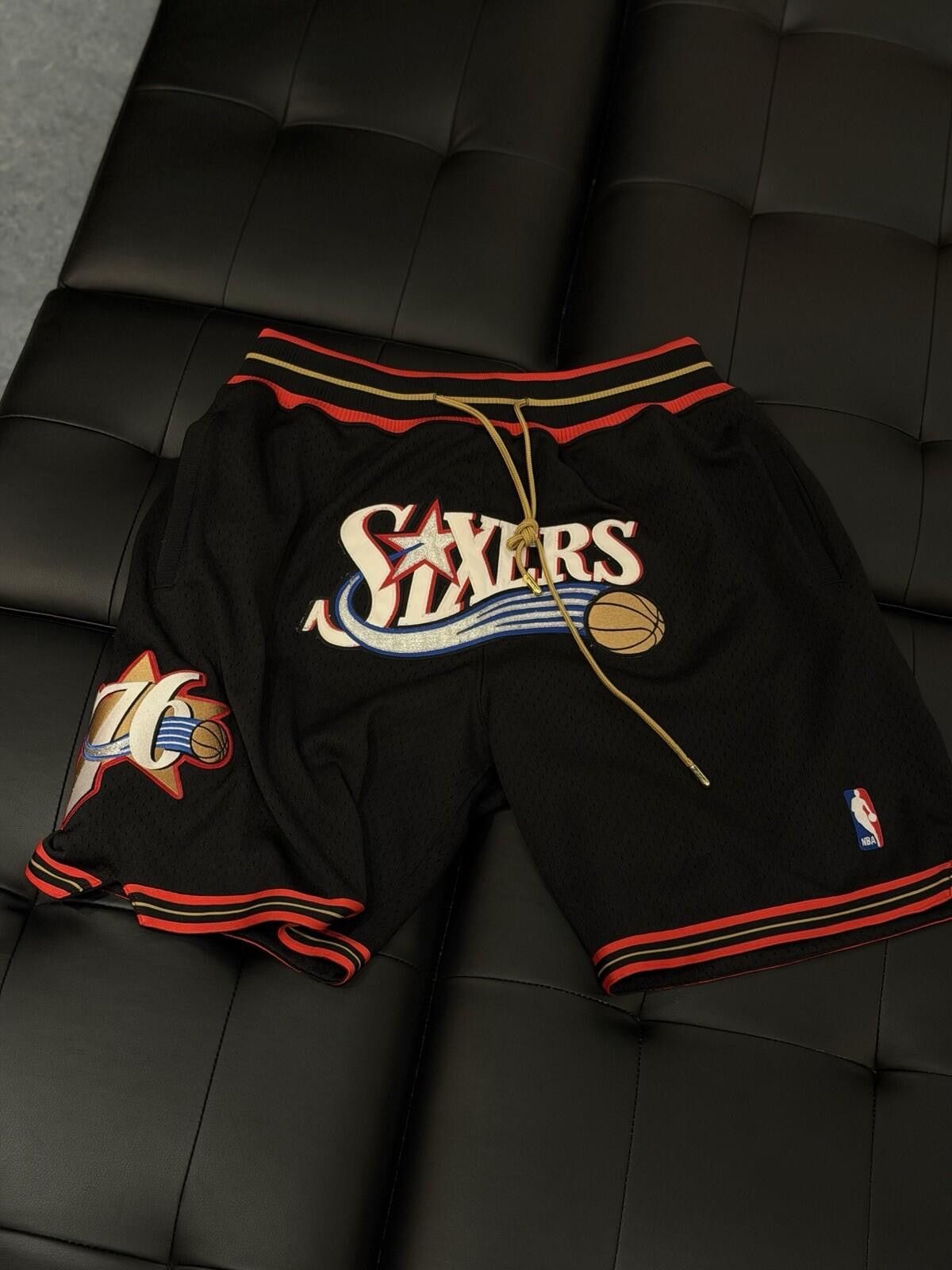 Mitchell & Ness Just Don X Mitchell Ness Philadelphia 76ers Shorts Medium Size ONE SIZE - 5 Thumbnail