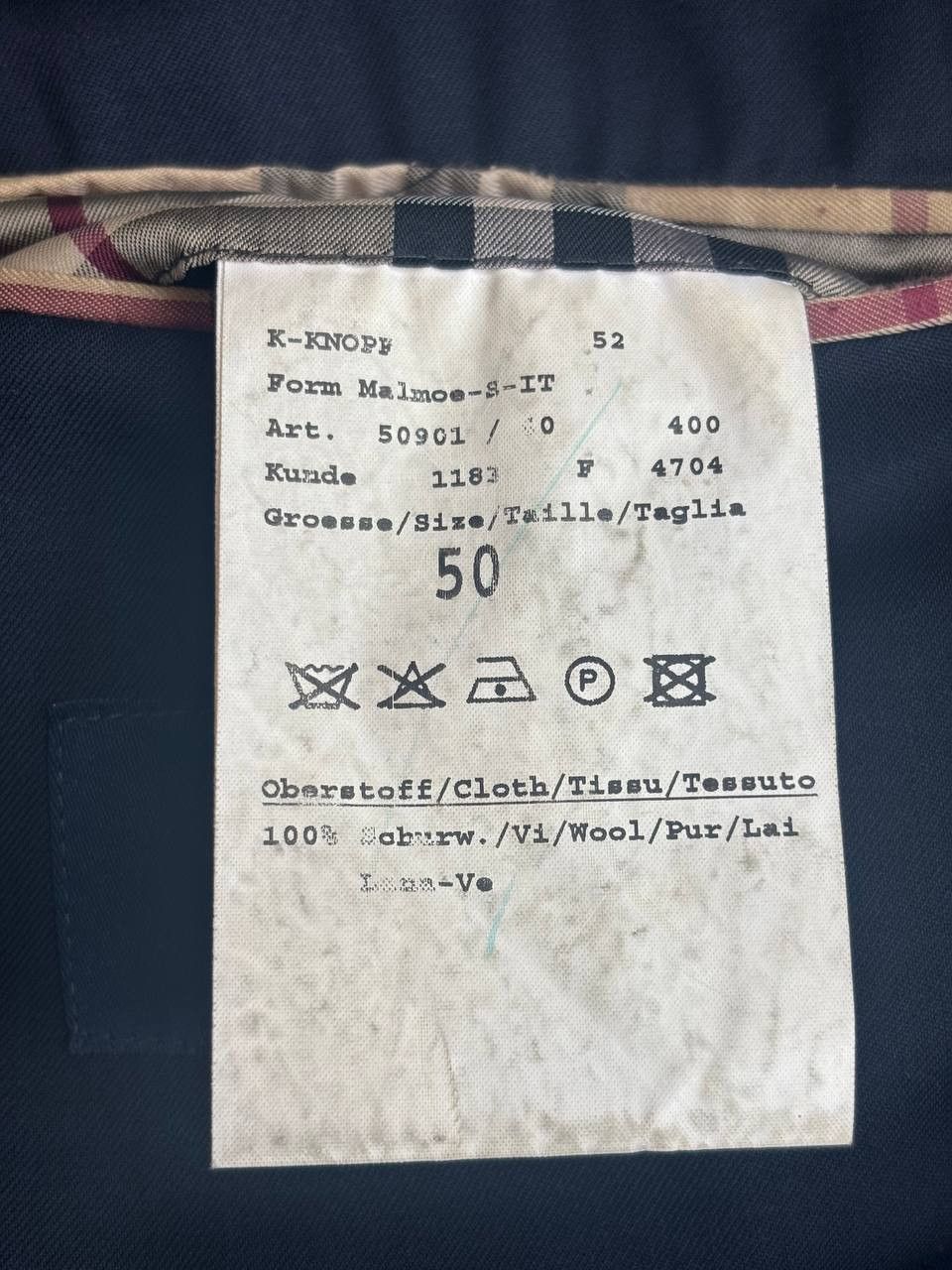 Burberry Burberry London Navy Blazer Super 100’s Wool Size 50 Size 40R - 7 Thumbnail