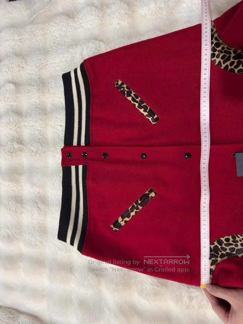 Saint Laurent Paris Saint Laurent Paris Red Panther Print Baseball Jacket Size US M / EU 48-50 / 2 - 6 Thumbnail