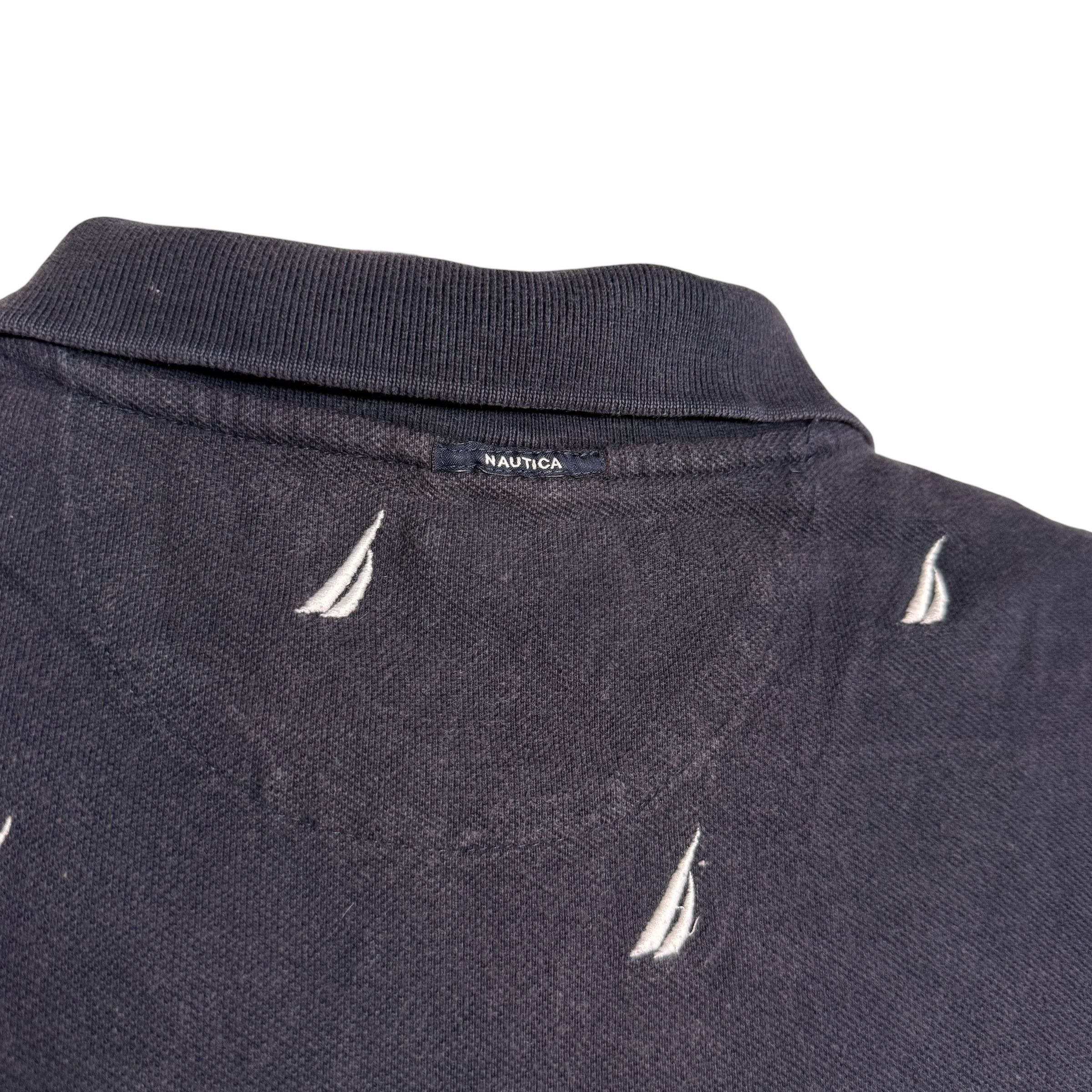 Nautica 🔥RARE🔥Vintage Nautica Sailboat Full Embroidered Polo Shirt Size US XL / EU 56 / 4 - 4 Thumbnail